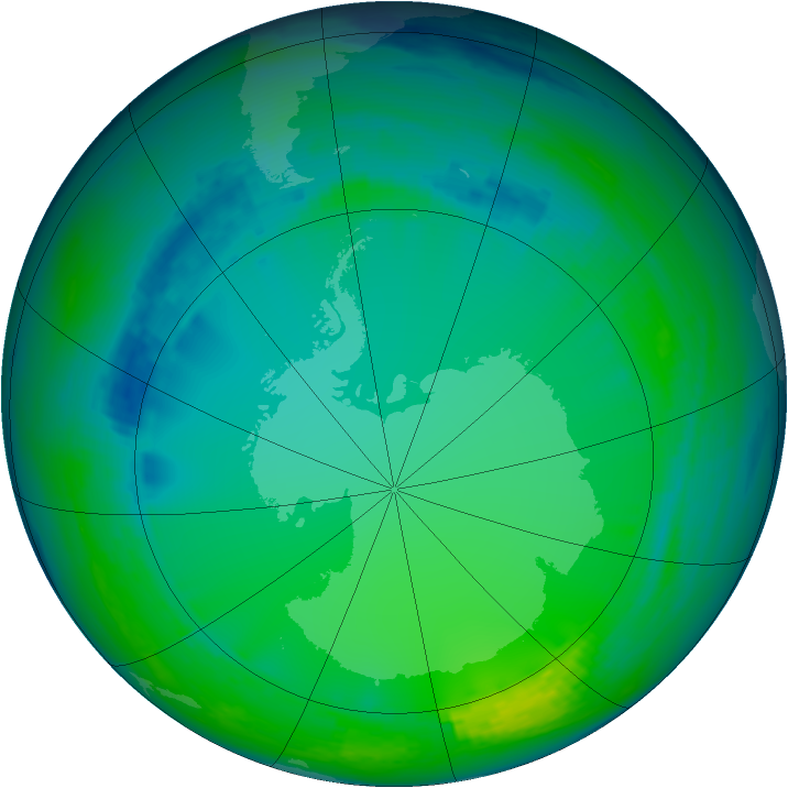 Ozone Map 2002-07-05